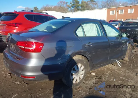 2015 Volkswagen Jetta 2.0L S из США, поврежденный, VIN 3VW2K7AJ7FM324469